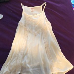 White flowy tank top